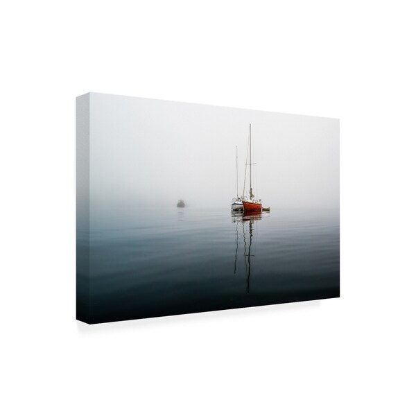 Vladimir Kostk 'Nautical Tranquility III' Canvas Art,12x19